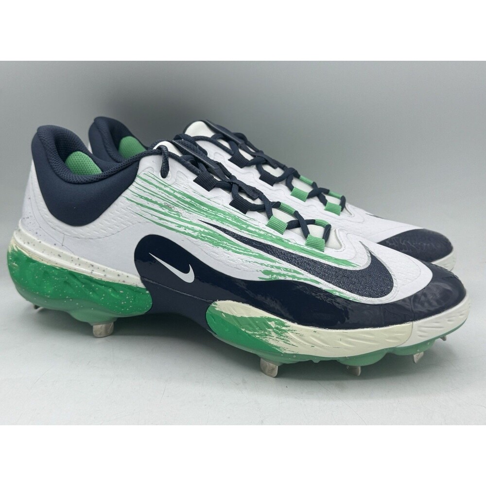 Nike Alpha Huarache Elite Low 4 Baseball Cleats Fathers Day FZ7345-101 Size 13.5